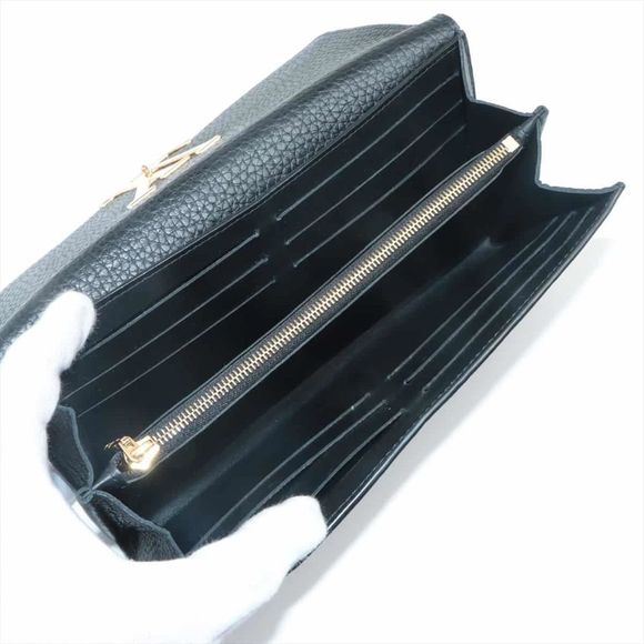 Louis Vuitton Taurillon Portefeuil Capucines Wallet Black - Picture 4 of 7